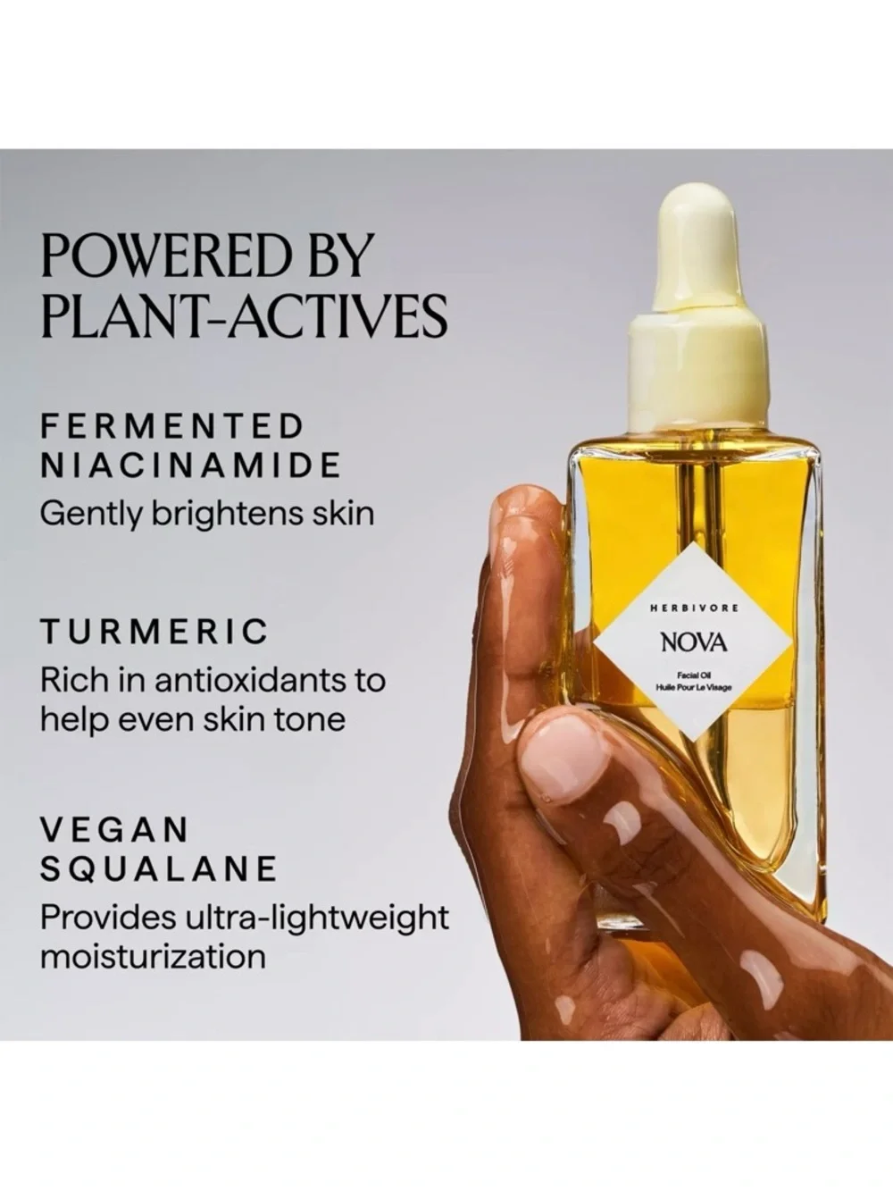 Herbivore Nova Turmeric + Niacinamide Bi-Phase Glow Facial Oil 1.7oz